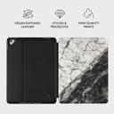 Fatal Contradiction - Black & White Marble iPad 9.7 (6th/5th Gen) Case 3