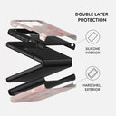 Golden Coral - Pink Samsung Galaxy Z Flip 3 Case 2