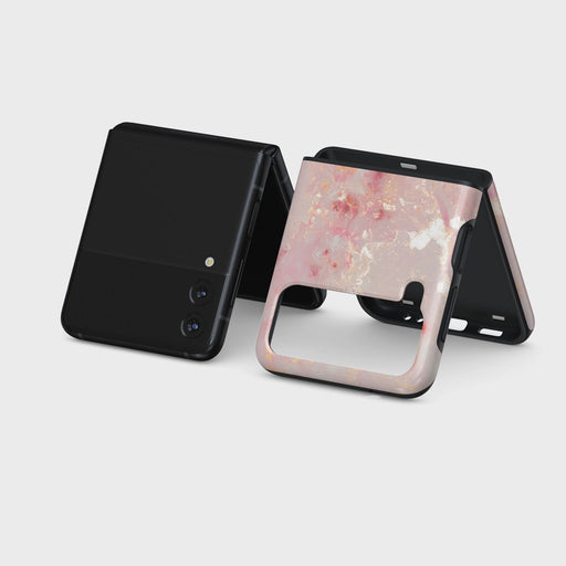 Golden Coral - Pink Samsung Galaxy Z Flip 3 Case 5