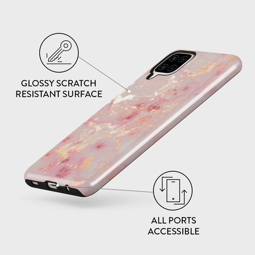 Golden Coral - Pink Samsung Galaxy A12 4G Case 7