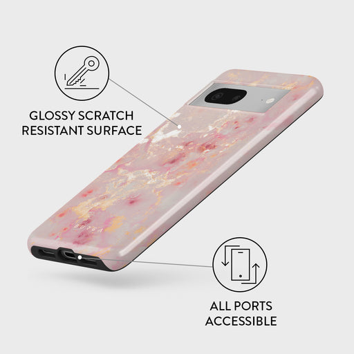 Golden Coral - Pink Google Pixel 7a Case Golden Coral - Pink Google Pixel 7a Case