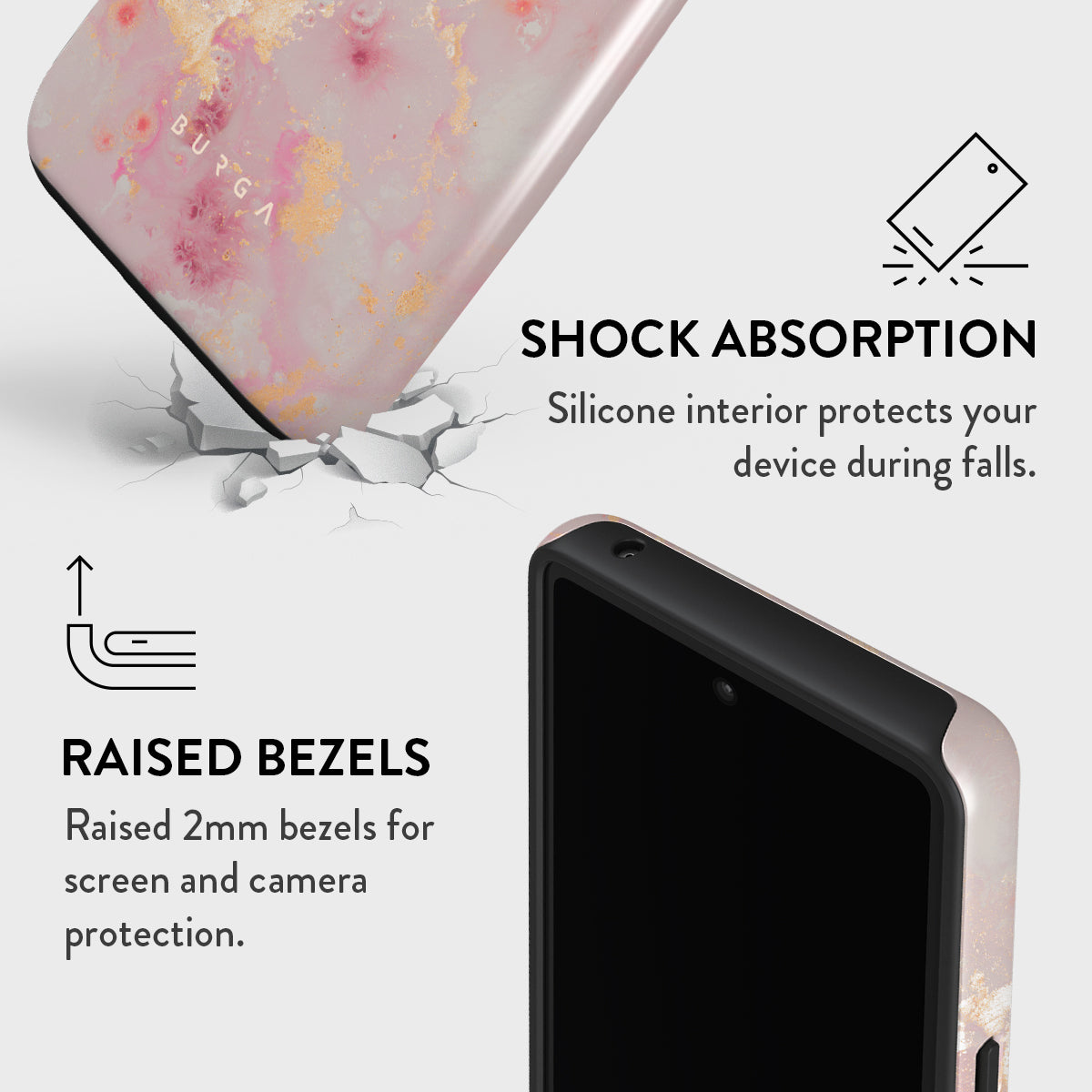 Google Pixel 7a Case, Golden Coral | BURGA
