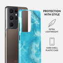 Ocean Waves - Blue Samsung Galaxy S21 Ultra Case 2