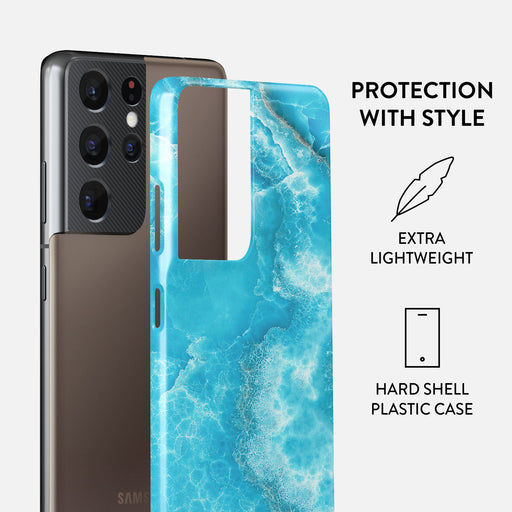 Ocean Waves - Blue Samsung Galaxy S21 Ultra Case 2