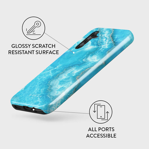 Ocean Waves - Blue Samsung Galaxy A14 5G Case 3