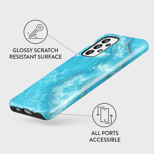 Ocean Waves - Blue Samsung Galaxy A53 Case 3