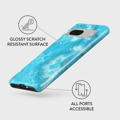 Ocean Waves - Blue Google Pixel 7a Case 3