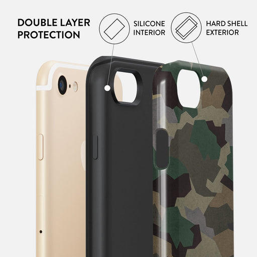 Tropical Green Camo - iPhone SE (2022) Case 6