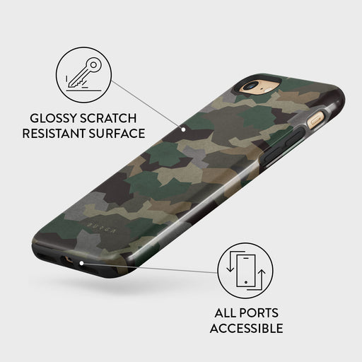 Tropical Green Camo - iPhone SE (2022) Case 7