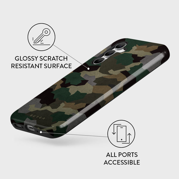 Tropical Green Camo - Samsung Galaxy A54 Case | BURGA