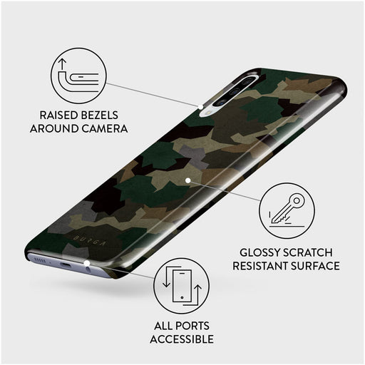Tropical Green Camo - Samsung Galaxy A50 Case 3