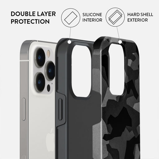 Night Black Camouflage - iPhone 14 Pro Max Case 6