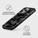Night Black Camouflage - iPhone 14 Pro Max Case 7