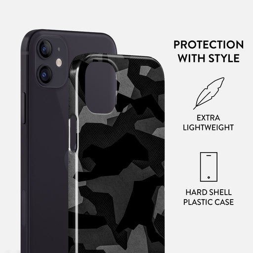 Night Black Camouflage - iPhone 12 Mini Case 2
