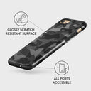 Night Black Camouflage - iPhone SE (2020) Case 7