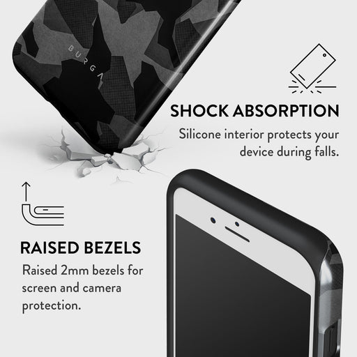 Night Black Camouflage - iPhone SE (2020) Case 8