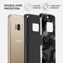 Night Black Camouflage - Samsung Galaxy S8 Case 6