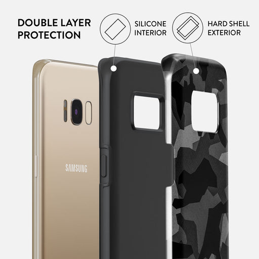 Night Black Camouflage - Samsung Galaxy S8 Case 6