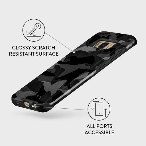 Night Black Camouflage - Samsung Galaxy S8 Case 7