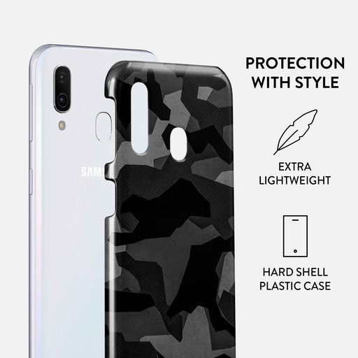 Night Black Camouflage - Samsung Galaxy A40 Case 2