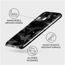 Night Black Camouflage - Samsung Galaxy A40 Case 3