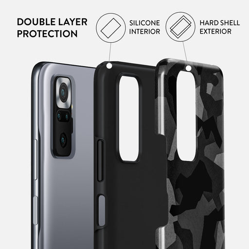 Night Black Camouflage - Xiaomi Redmi Note 10 Pro Case 2