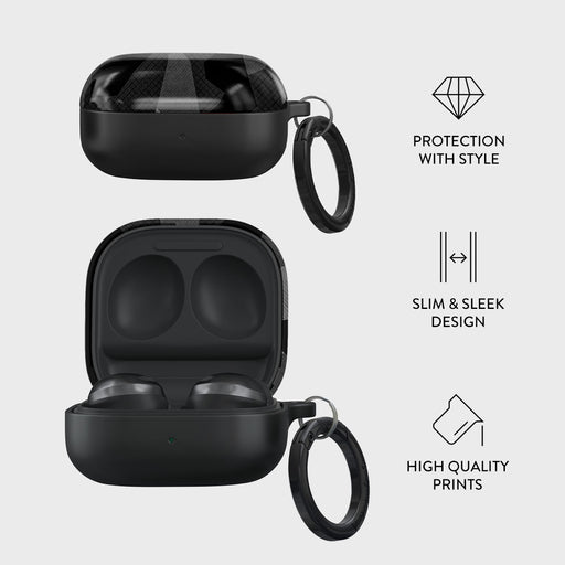Night Black Camouflage - Samsung Galaxy Buds 2 Case 4