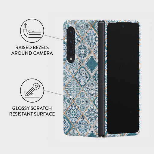 Tropical Oasis - Ornament Samsung Galaxy Z Fold 3 Case 3