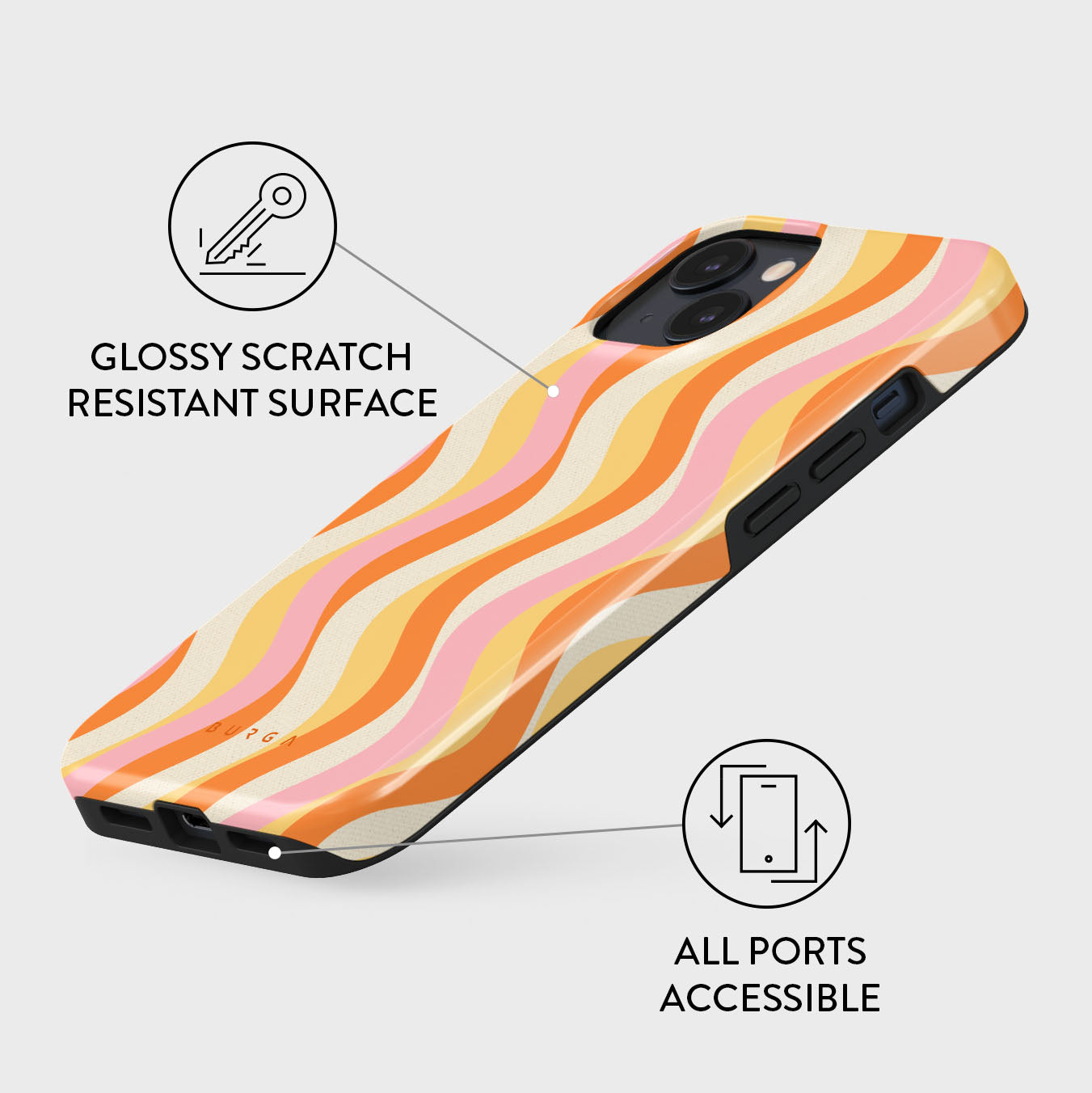 BURGA iPhoneケース フラワーパターン ELITE BURGA iPhoneケース フラワーパターン ELITE ELITE Phone Cases