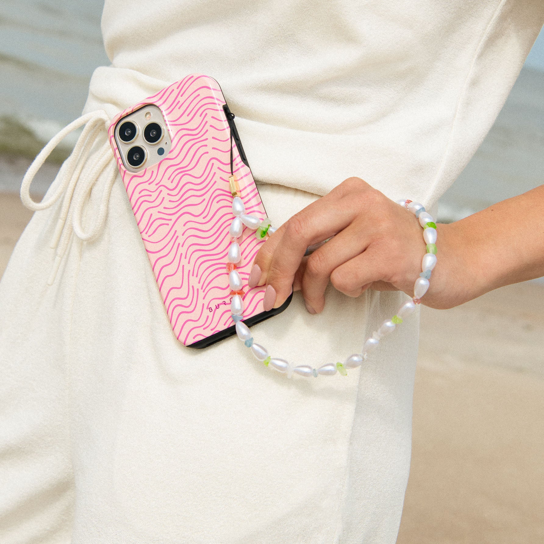 Snow Cone - Colorful Pearl Phone Charm | Burga