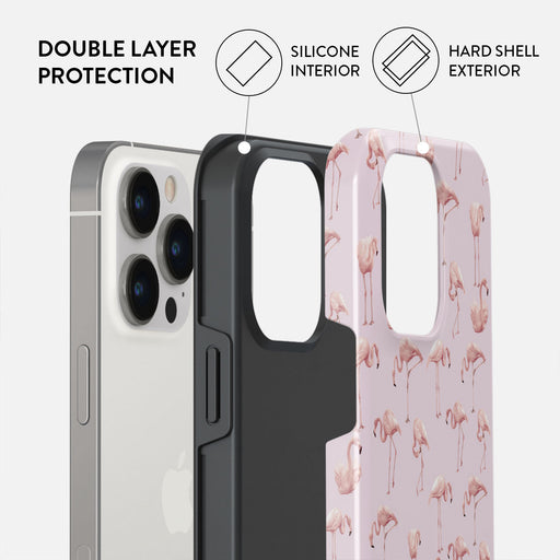 Nostalgic Pink - Flamingos iPhone 13 Pro Case 6
