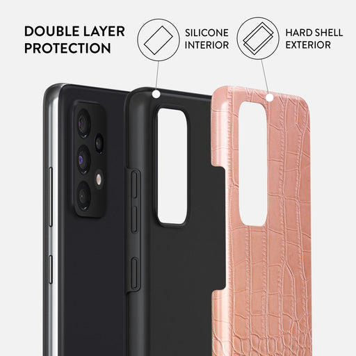 Pink Croco - Samsung Galaxy A72 4G / 5G Case 6