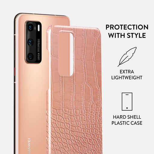 Pink Croco - Huawei P40 Case 2