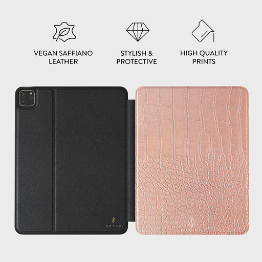 Pink Croco - iPad Pro 12.9 (4th/3rd Gen) Case 3