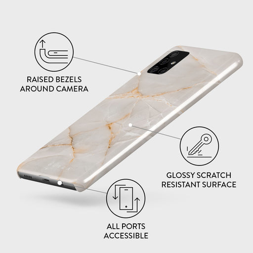 Vanilla Sand - Marble Samsung Galaxy A71 4G Case 3