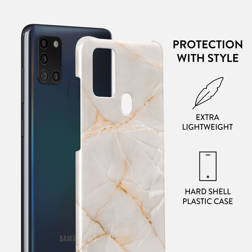 Vanilla Sand - Marble Samsung Galaxy A21s 4G Case 2