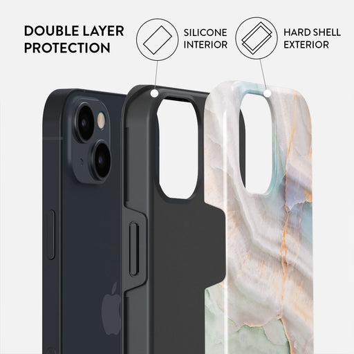 Pastel Hues - Colorful Marble iPhone 14 Case 6