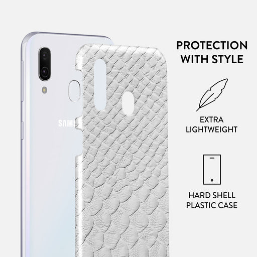 Glacial Desert - White Snakeskin Samsung Galaxy A40 Case 2
