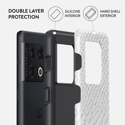 Glacial Desert - White Snakeskin OnePlus 10 Pro 5G Case 2