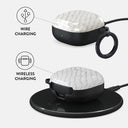 Glacial Desert - White Snakeskin Samsung Galaxy Buds Live Case 3