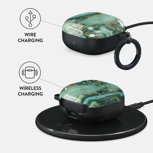 Ubud Jungle - Turquoise Samsung Galaxy Buds 2 Case 3