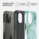 Uluwatu Waves - Teal iPhone 12 Pro Case 6