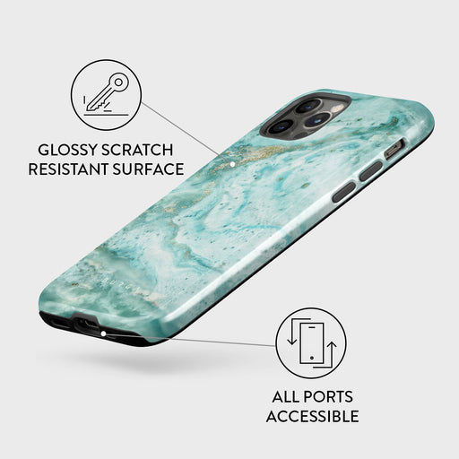 Uluwatu Waves - Teal iPhone 12 Pro Case 7