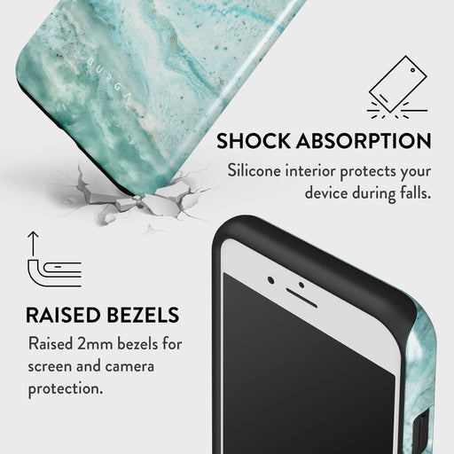 Uluwatu Waves - Teal iPhone SE (2020) Case 8