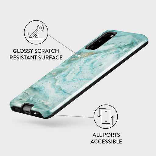 Uluwatu Waves - Teal Samsung Galaxy S20 FE 4G / 5G Case 7