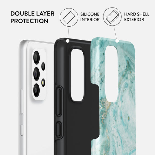 Uluwatu Waves - Teal Samsung Galaxy A53 Case 2