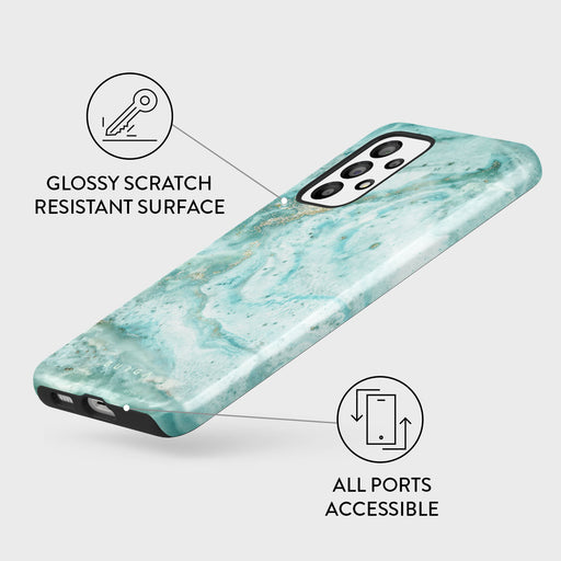 Uluwatu Waves - Teal Samsung Galaxy A53 Case 3
