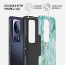 Uluwatu Waves - Teal Xiaomi 13 Lite Case 2