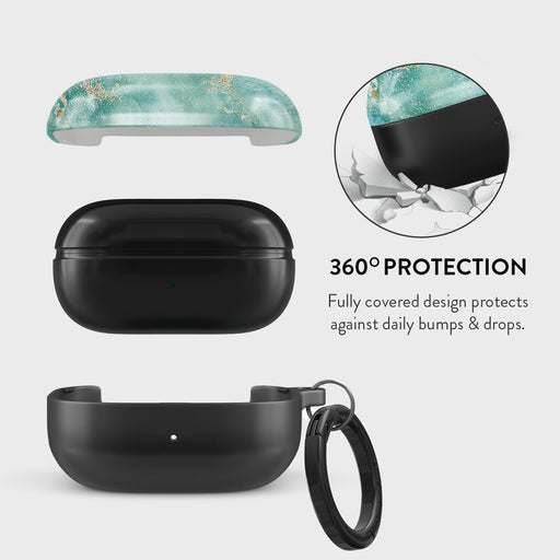 Uluwatu Waves - Teal Samsung Galaxy Buds Live Case 2