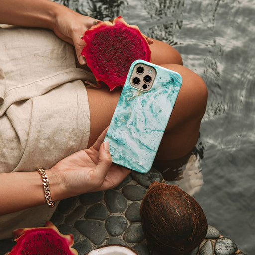 Uluwatu Waves - Teal iPhone SE (2020) Case 10